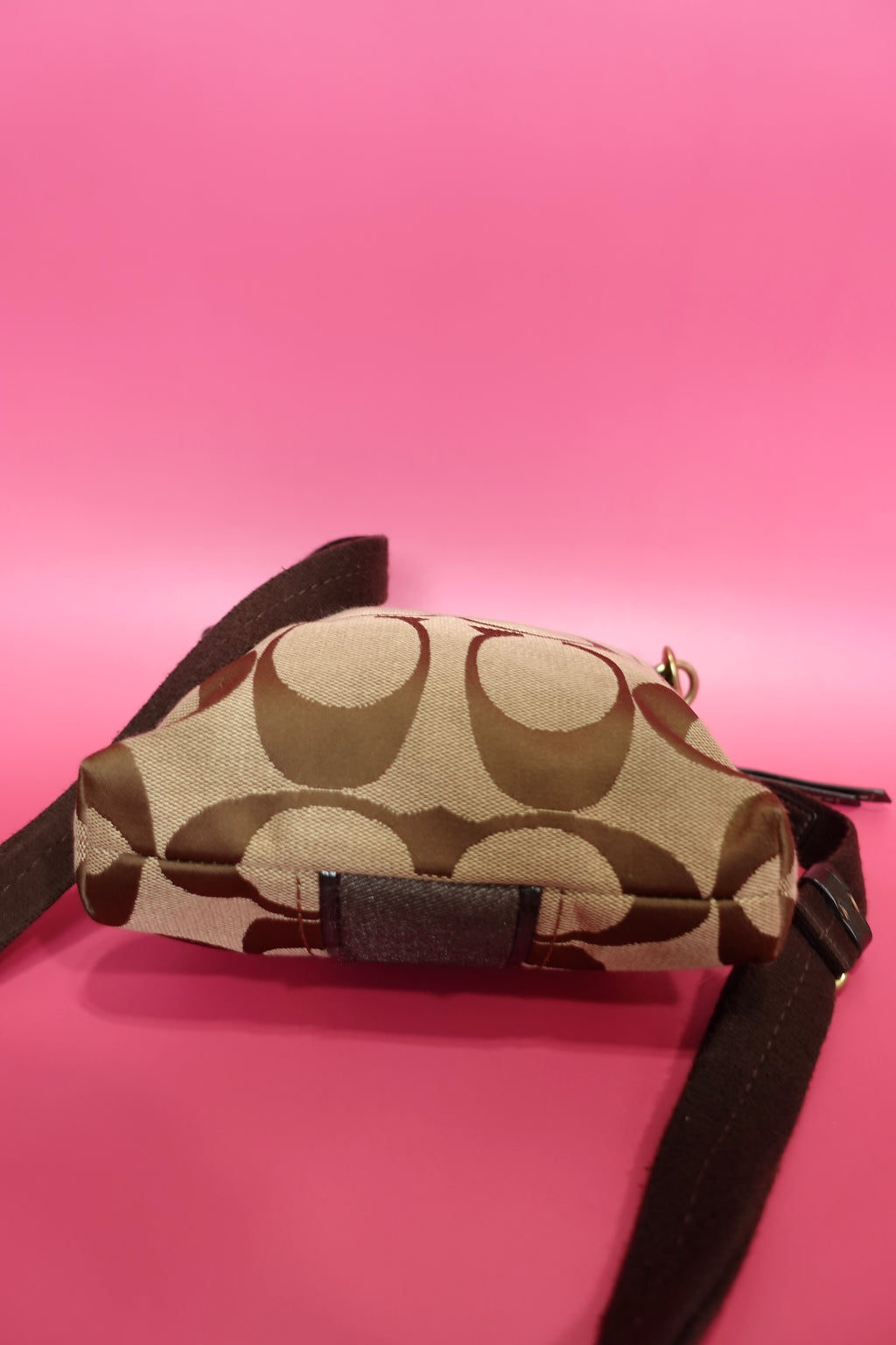 Coach Brown Monogram Crossbody
