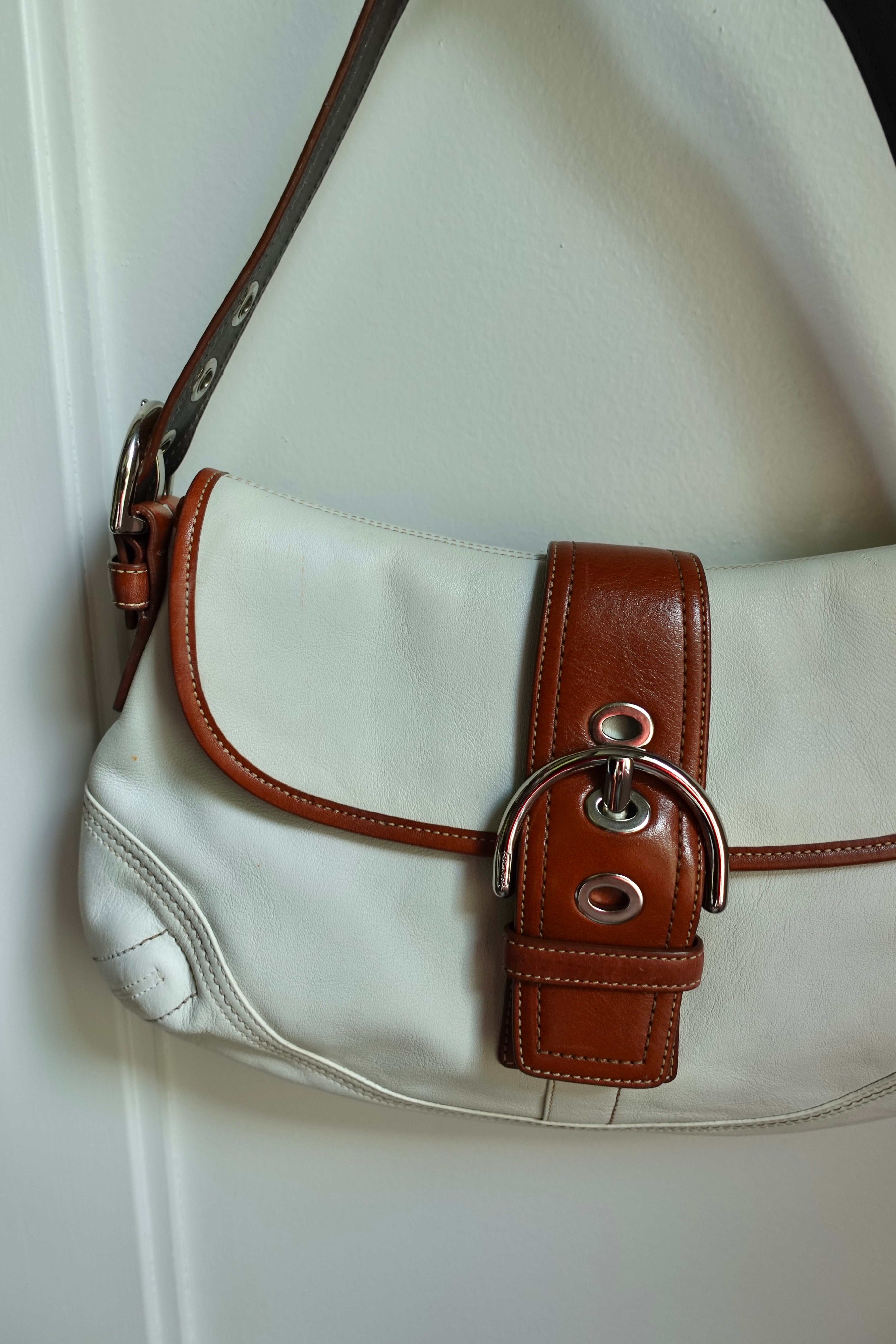 Coach White & Brown Soho