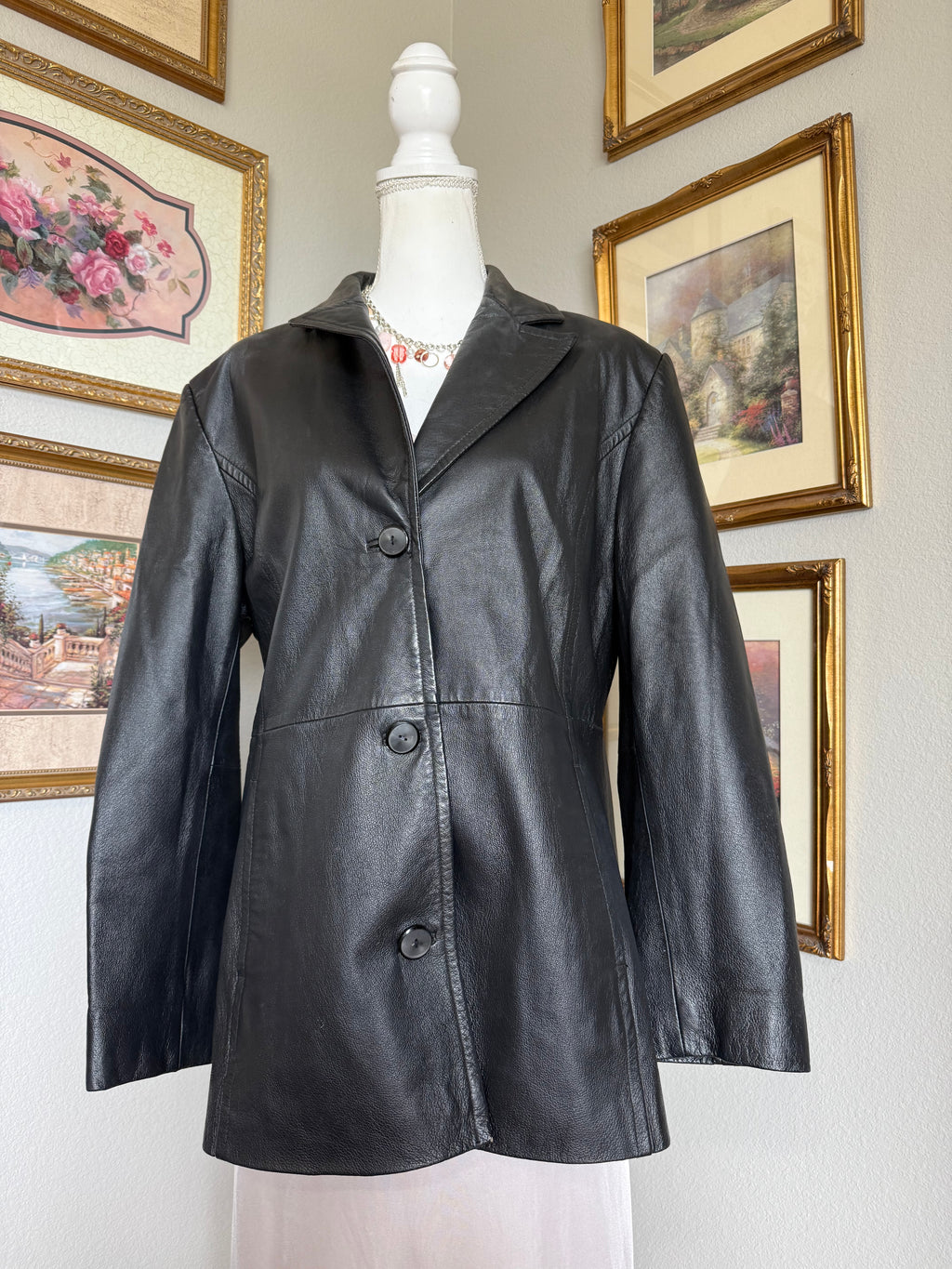 Vintage Worthington Black Leather Jacket