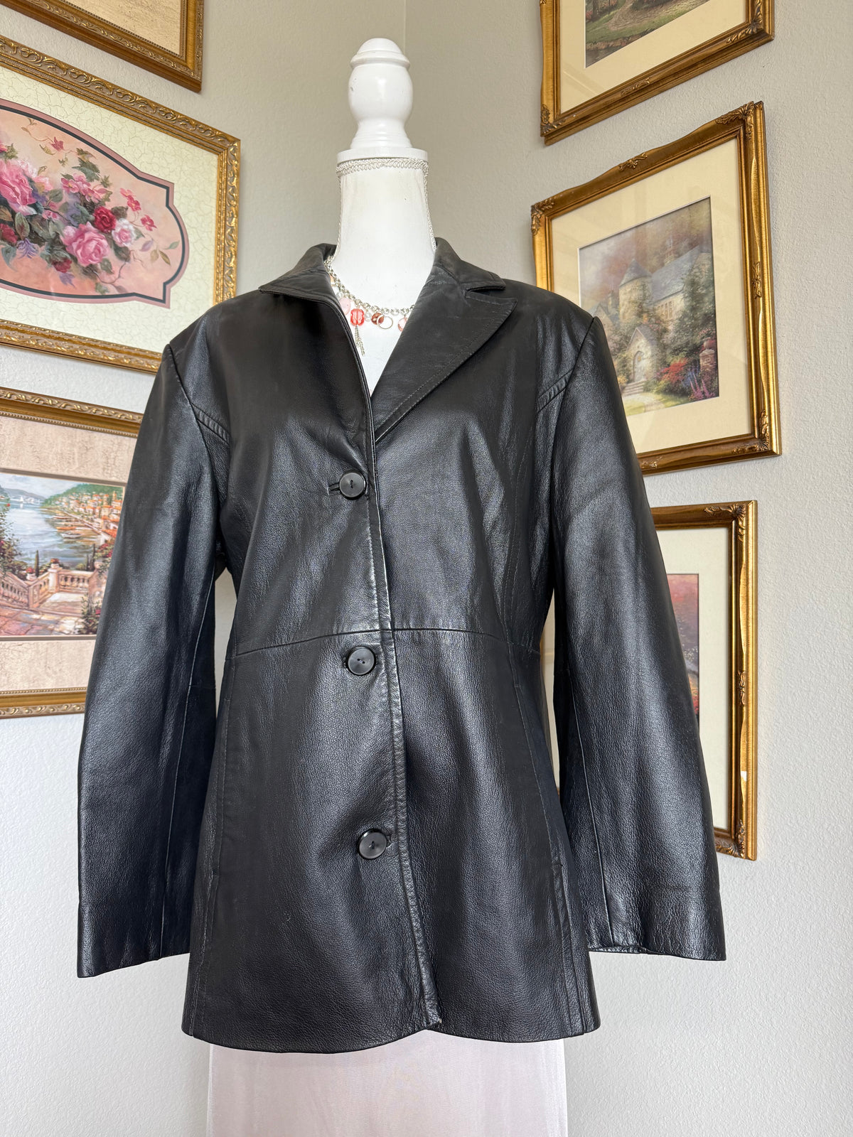 Vintage Worthington Black Leather Jacket