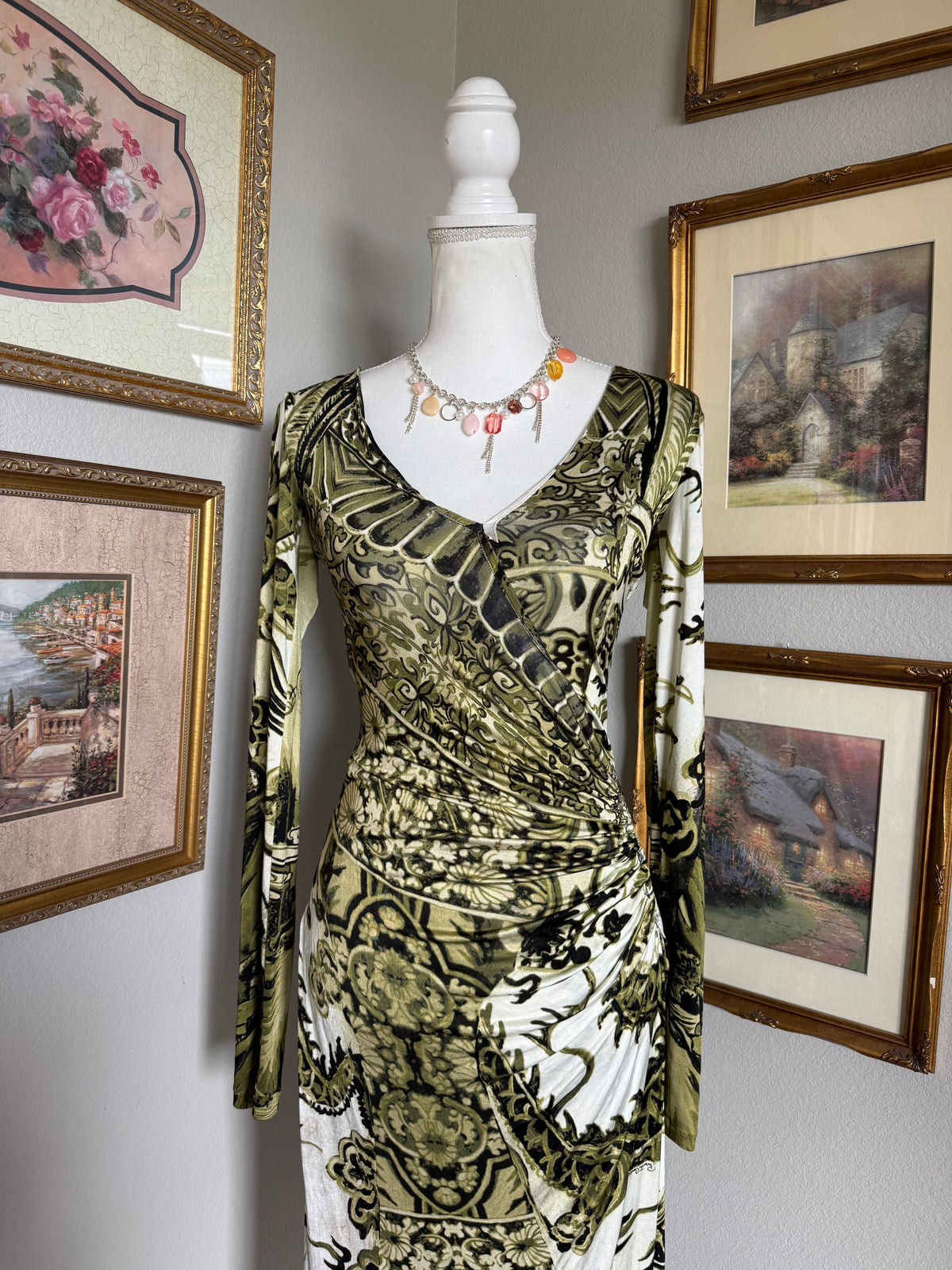 Roberto Cavalli Chinoiserie Dragon Dress F/W 2005
