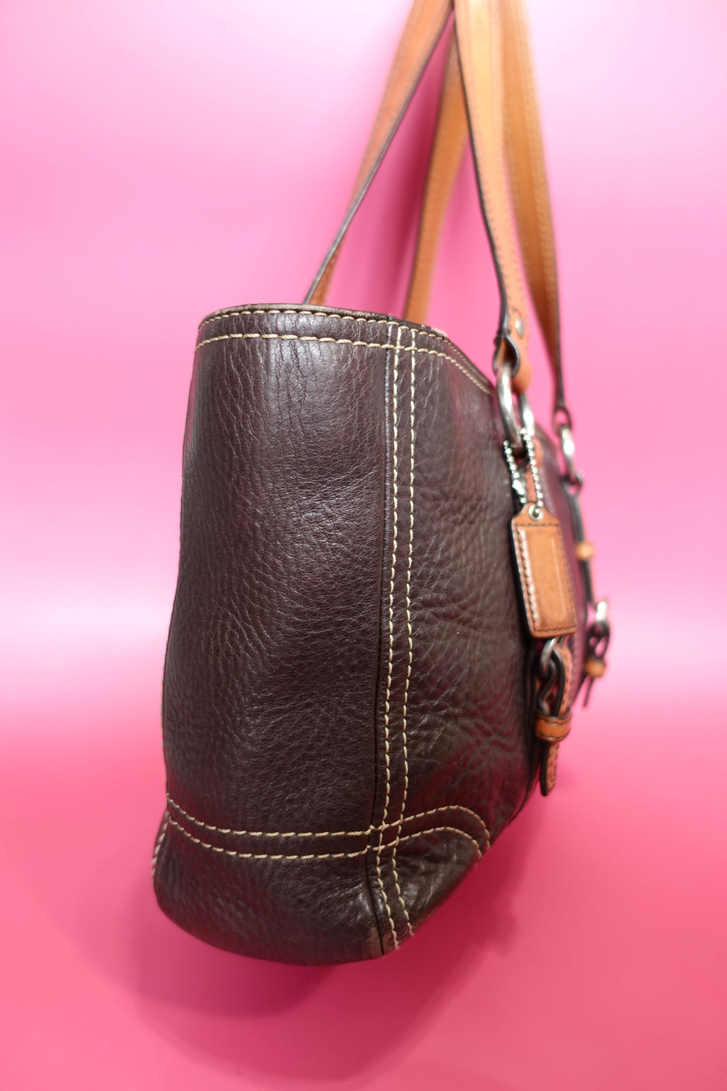 Chocolate Brown Coach Tote