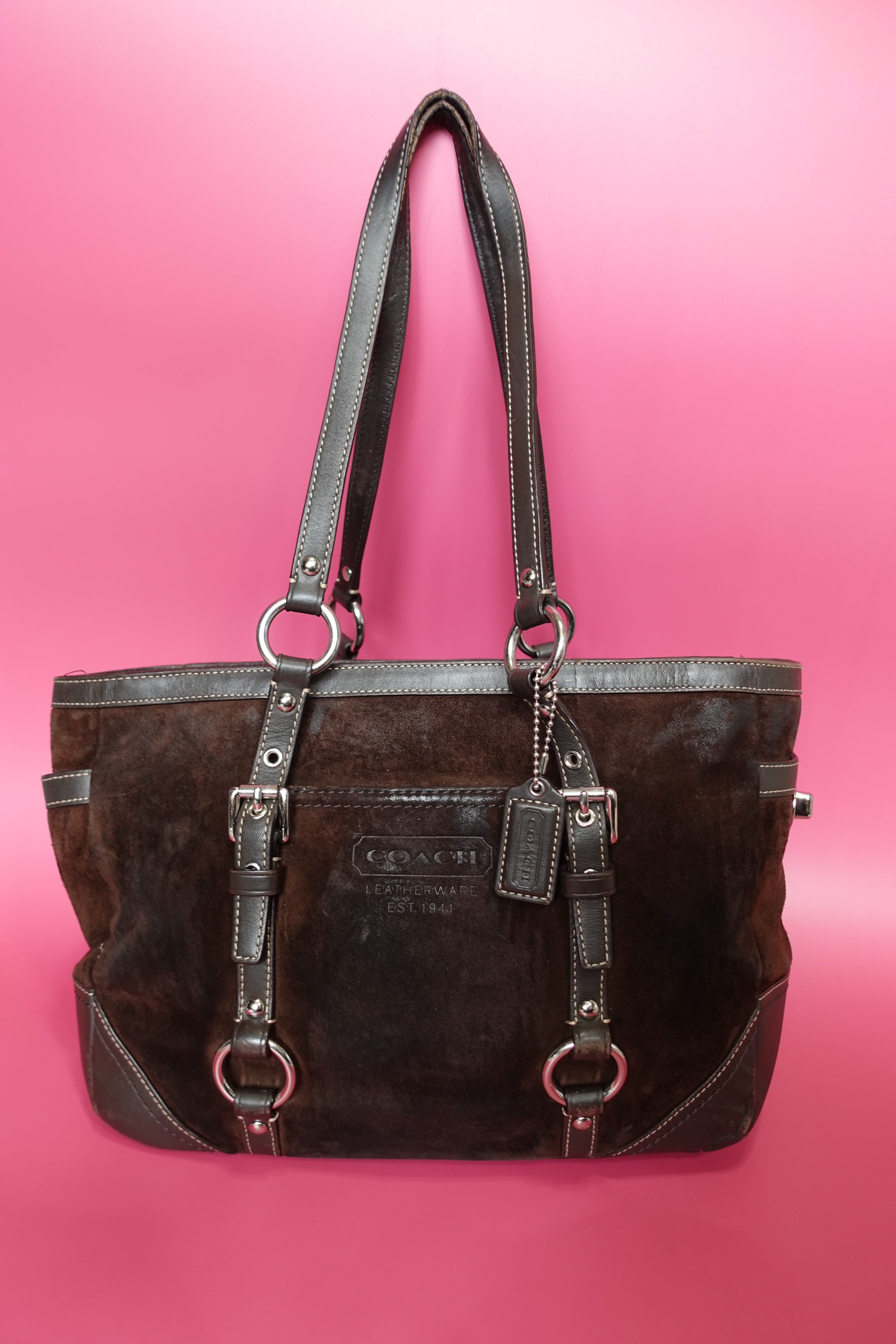 Brown Suede Coach