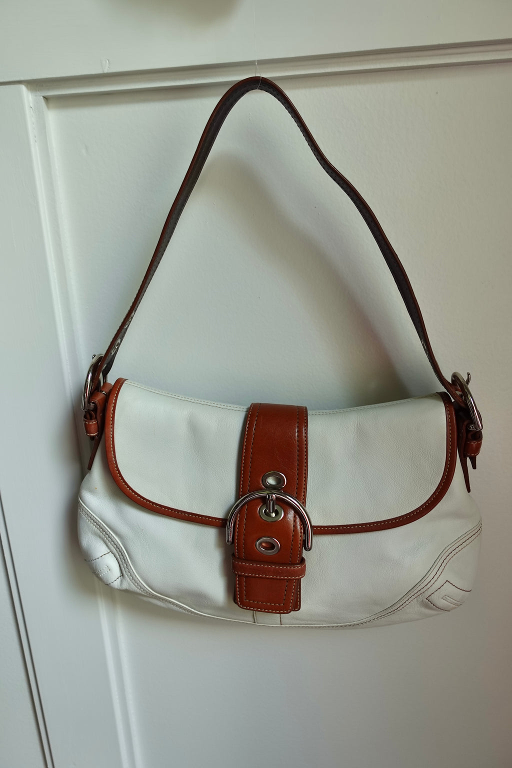 Coach White & Brown Soho
