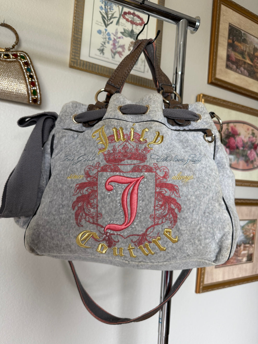 Juicy Couture Heather Grey & Coral Daydreamer