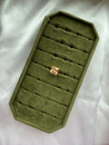 Gold Cushion Champagne Ring Size 7