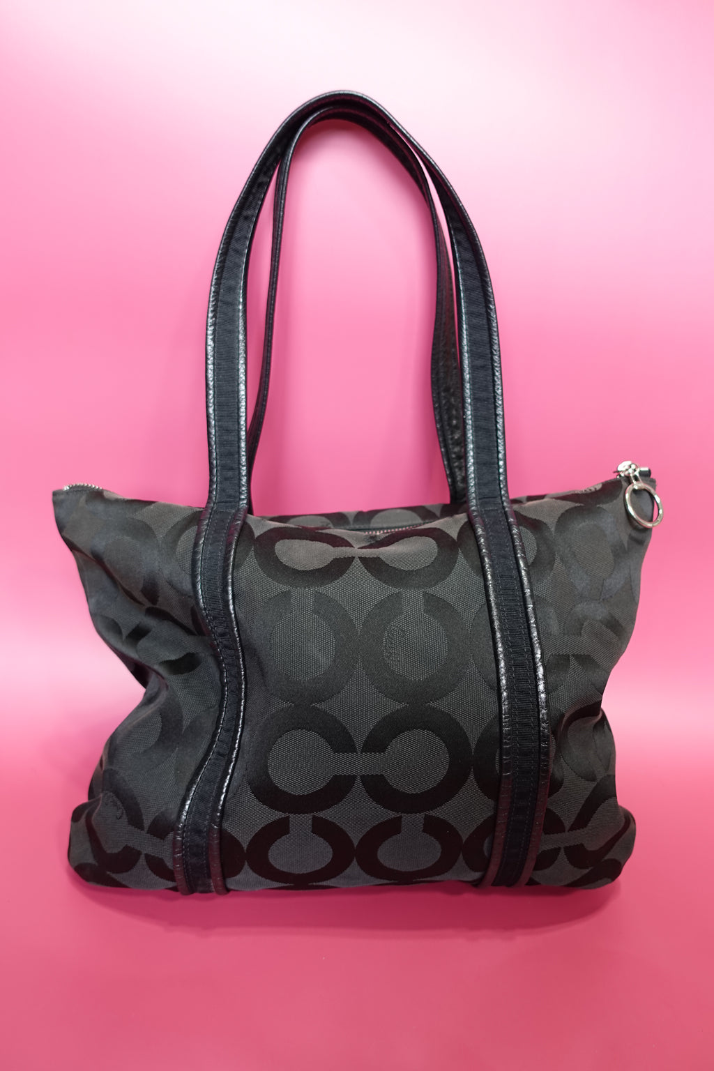 Coach Black Poppy Tote