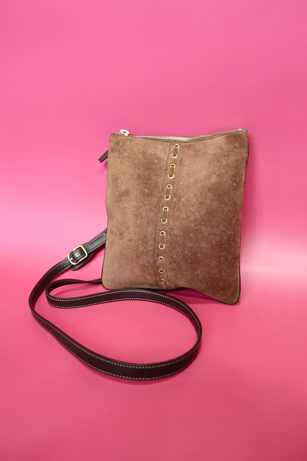 Vintage Coach Lace-Up Crossbody