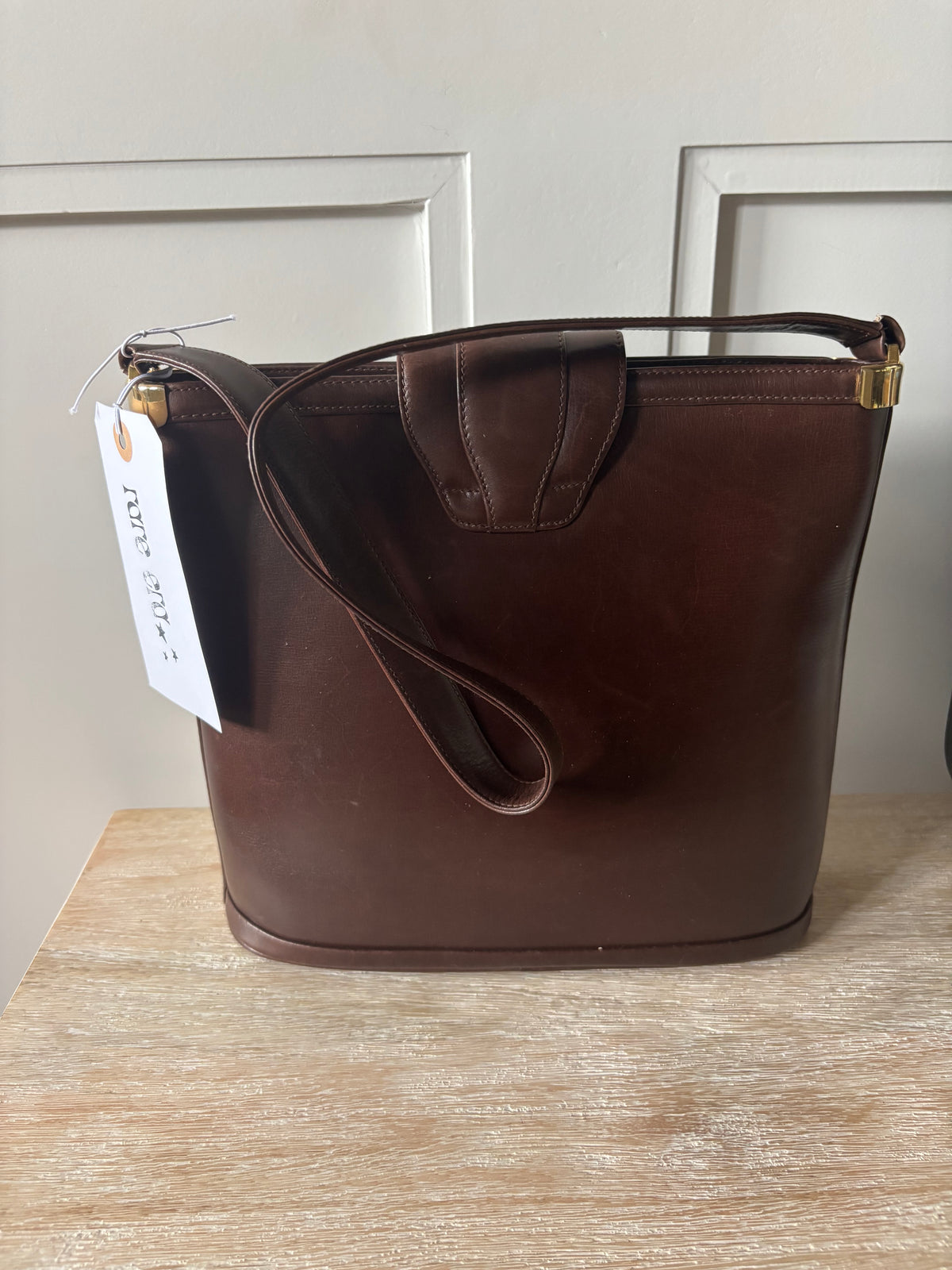 Gucci Chocolate Brown Calf Leather Bag