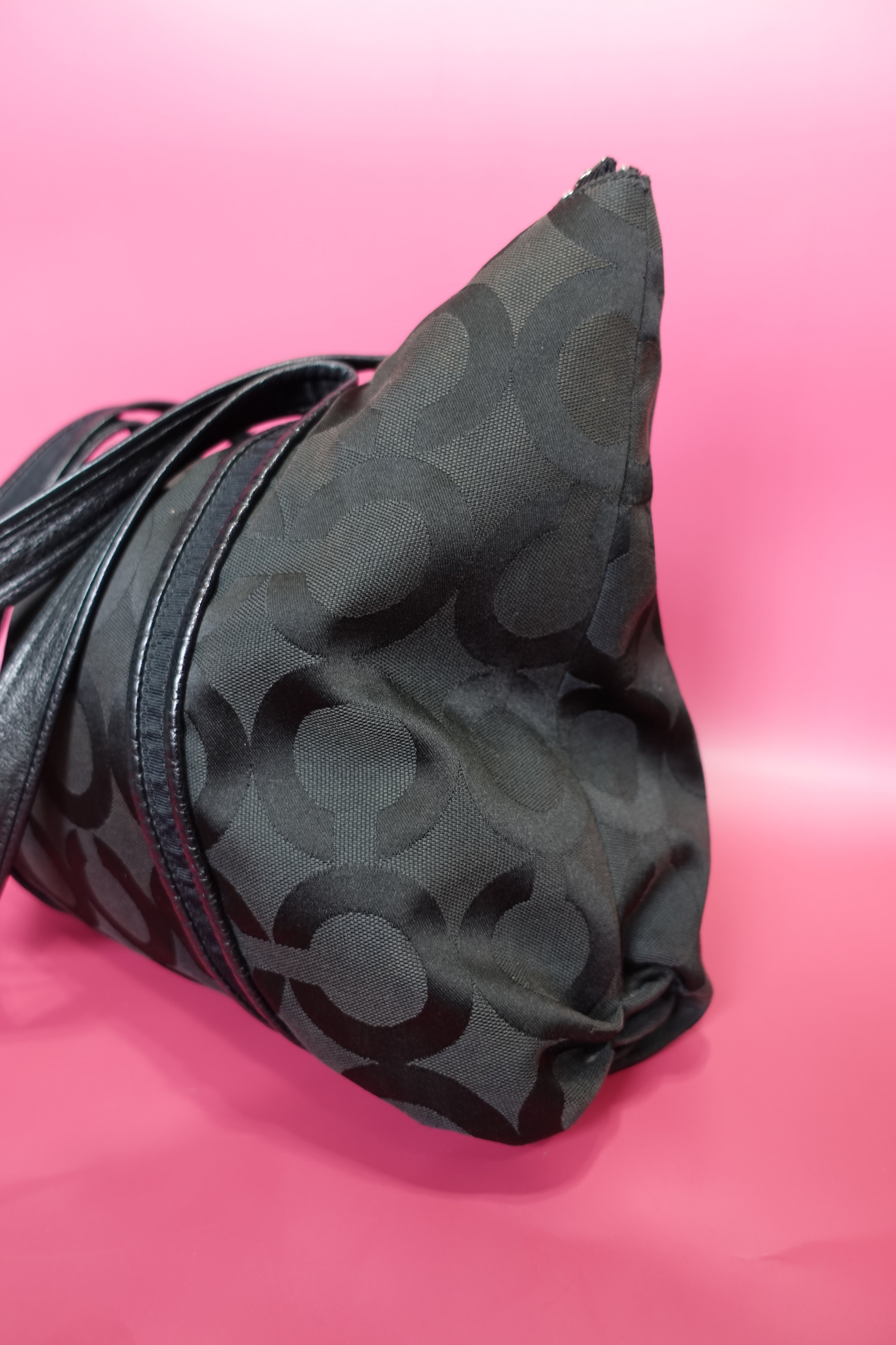 Coach Black Poppy Tote