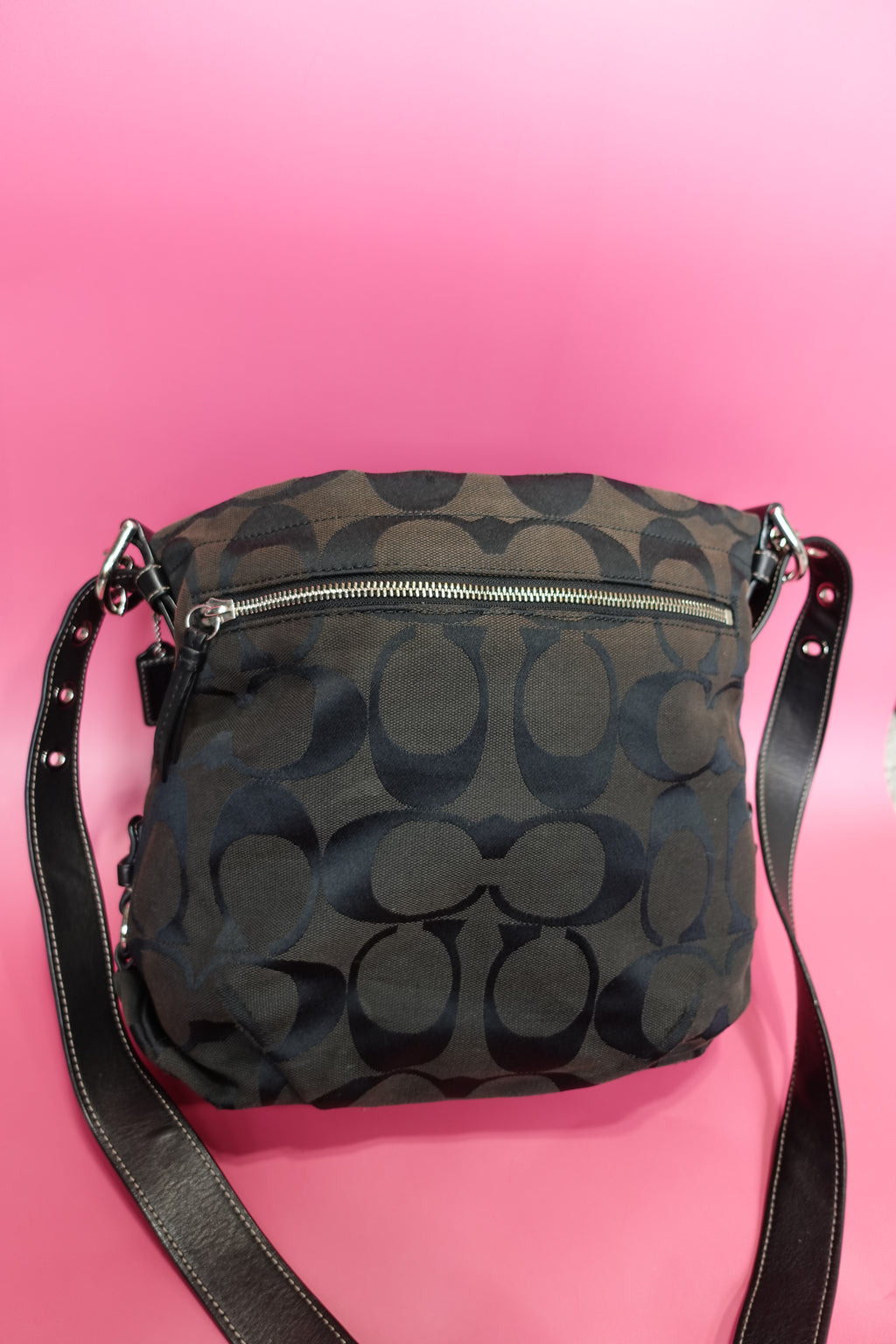 Black Monogram Coach Crossbody