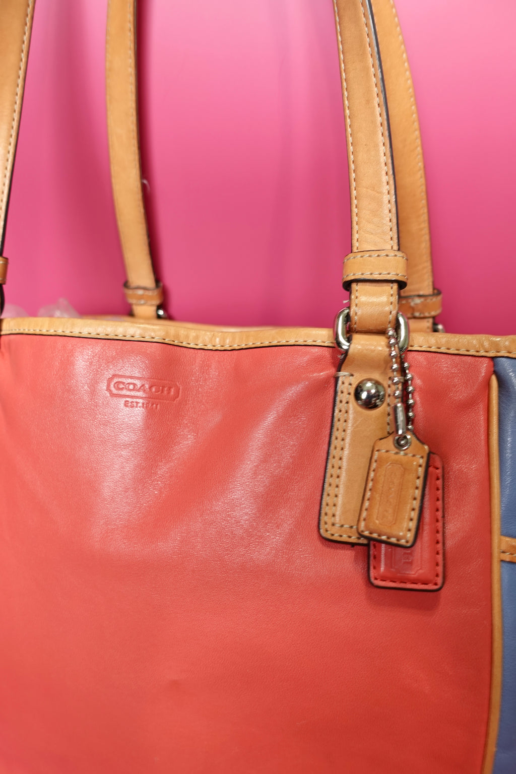Coach Color Block Tote