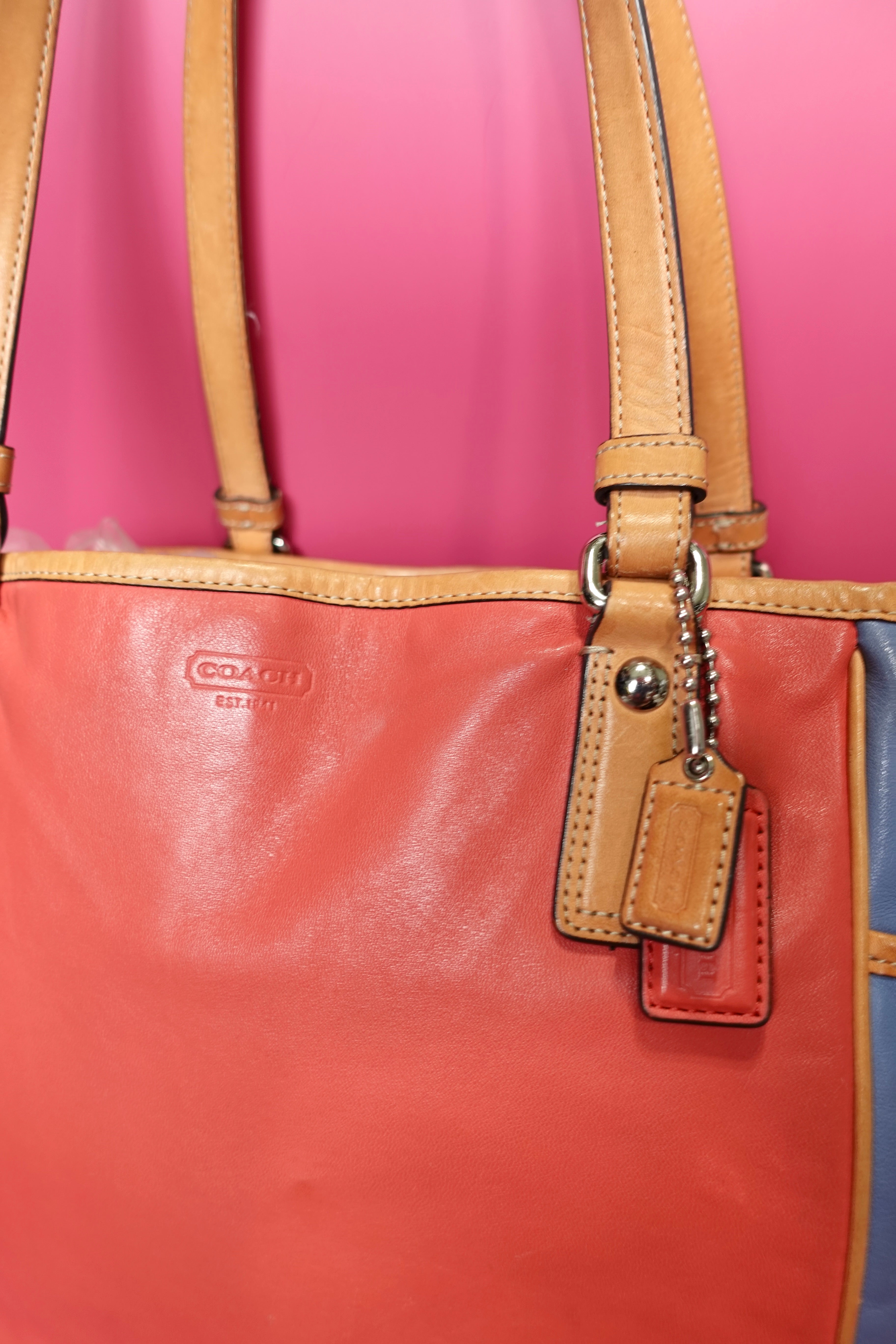 Coach Color Block Tote