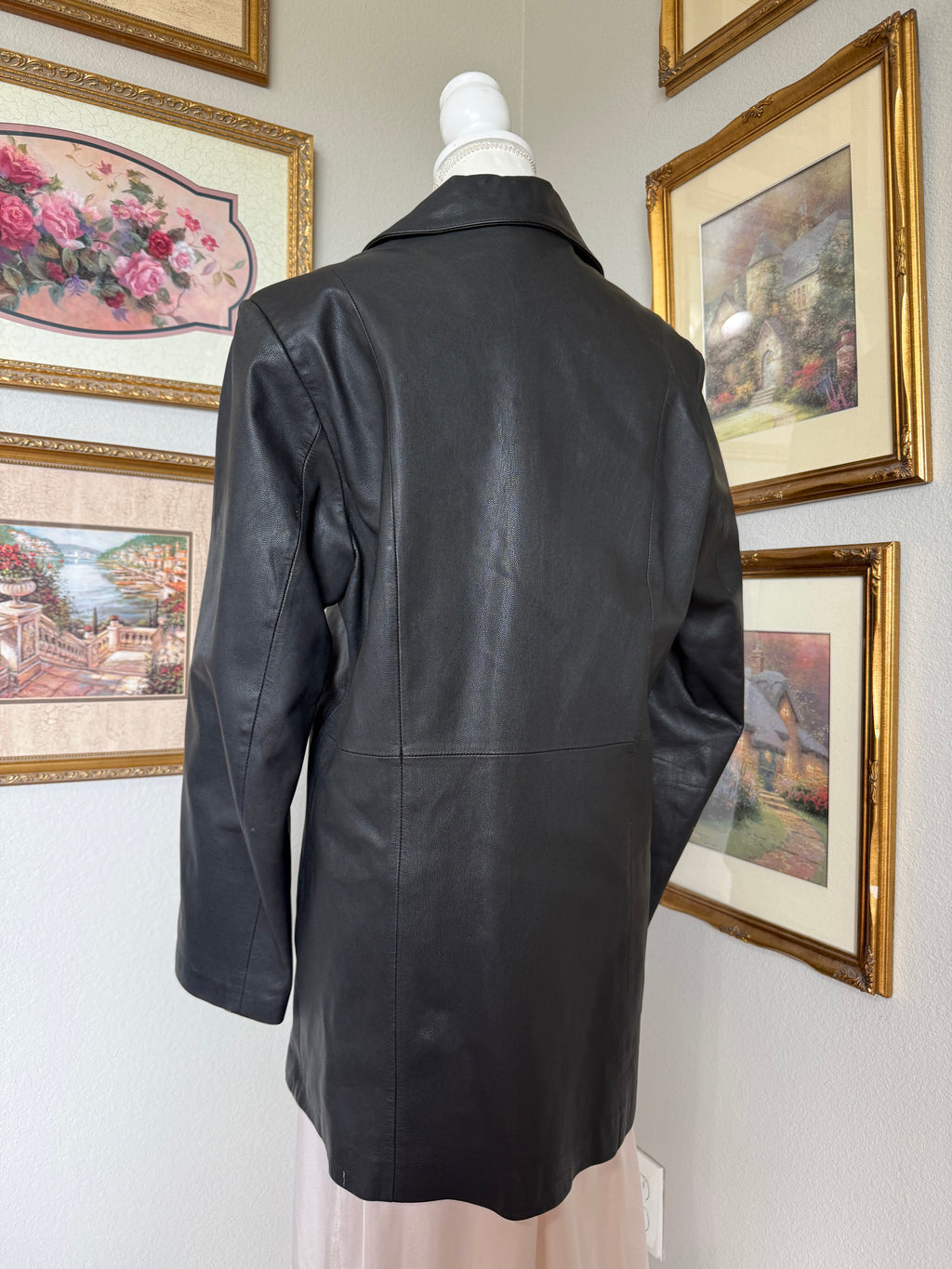 Long Black Leather Jacket