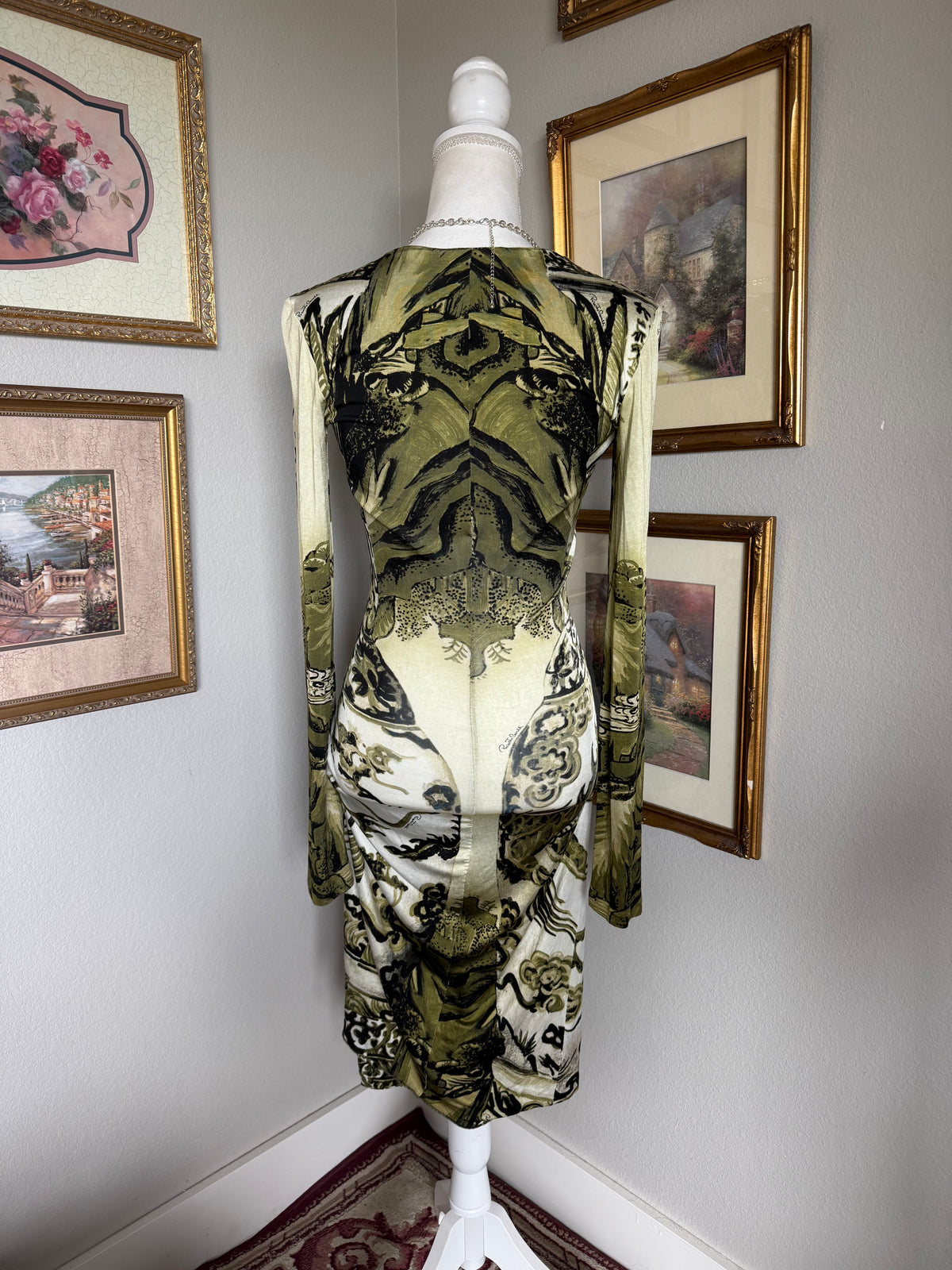 Roberto Cavalli Chinoiserie Dragon Dress F/W 2005