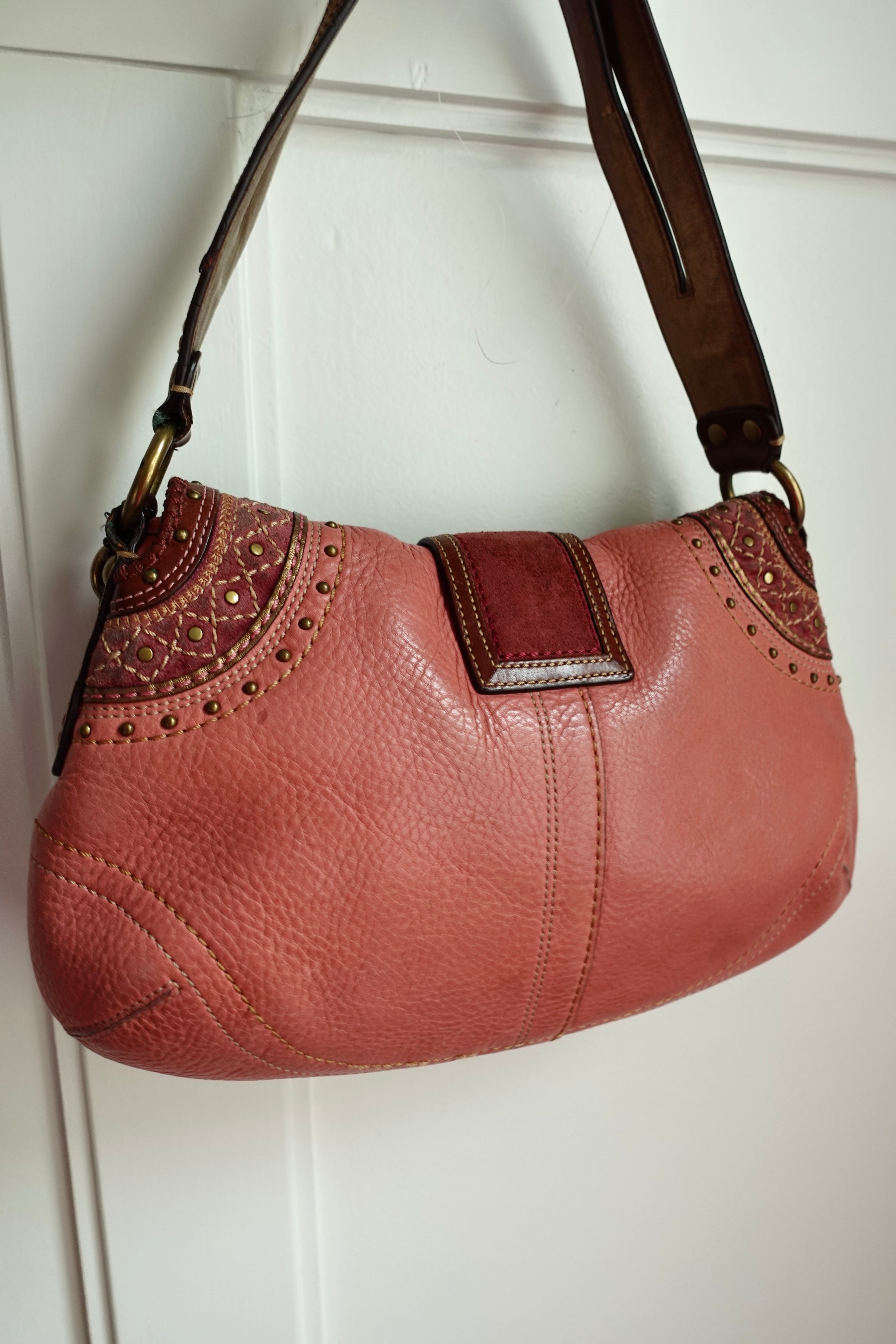 Coach Mia Y2k Pink Studded Soho