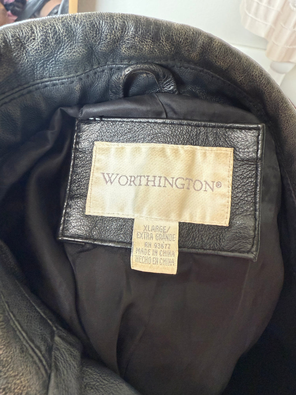 Vintage Worthington Black Leather Jacket