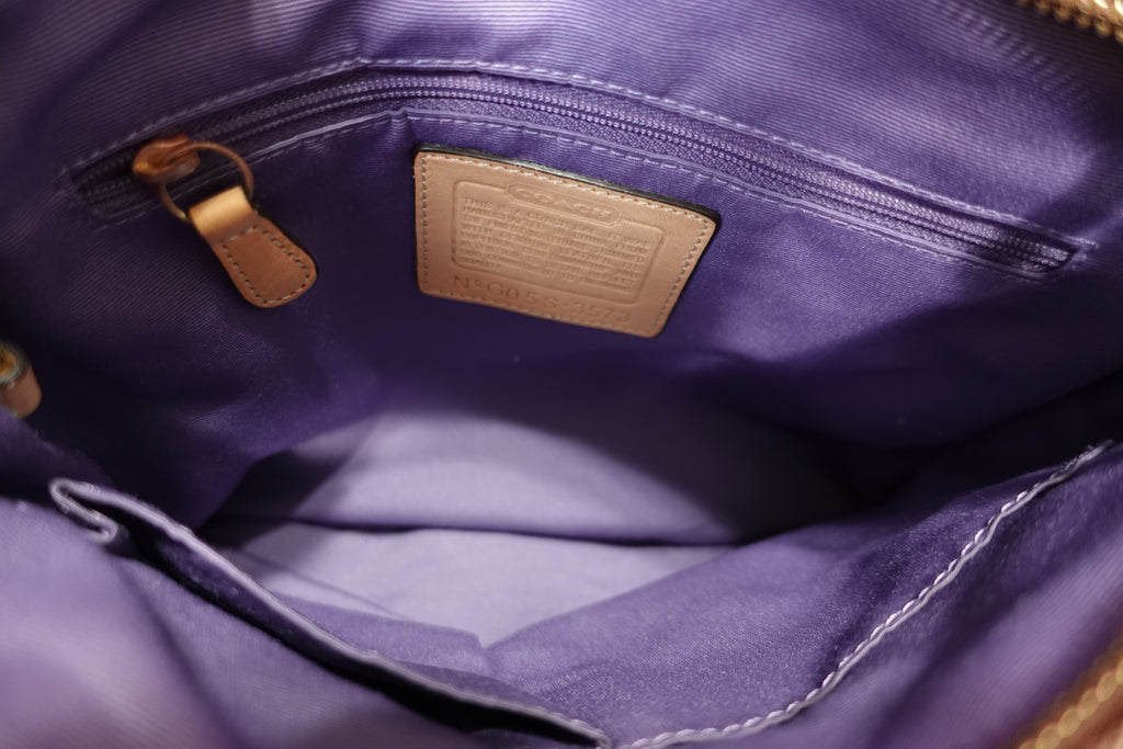 Purple Patchwork Coach Crossbody