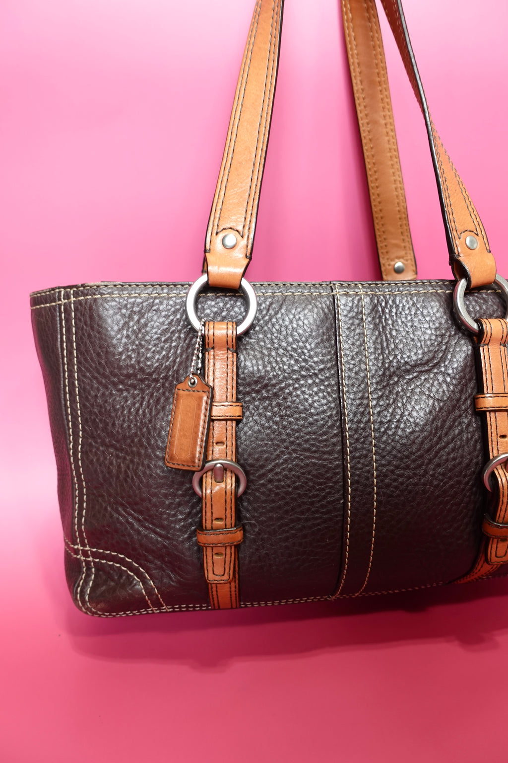 Chocolate Brown Coach Tote