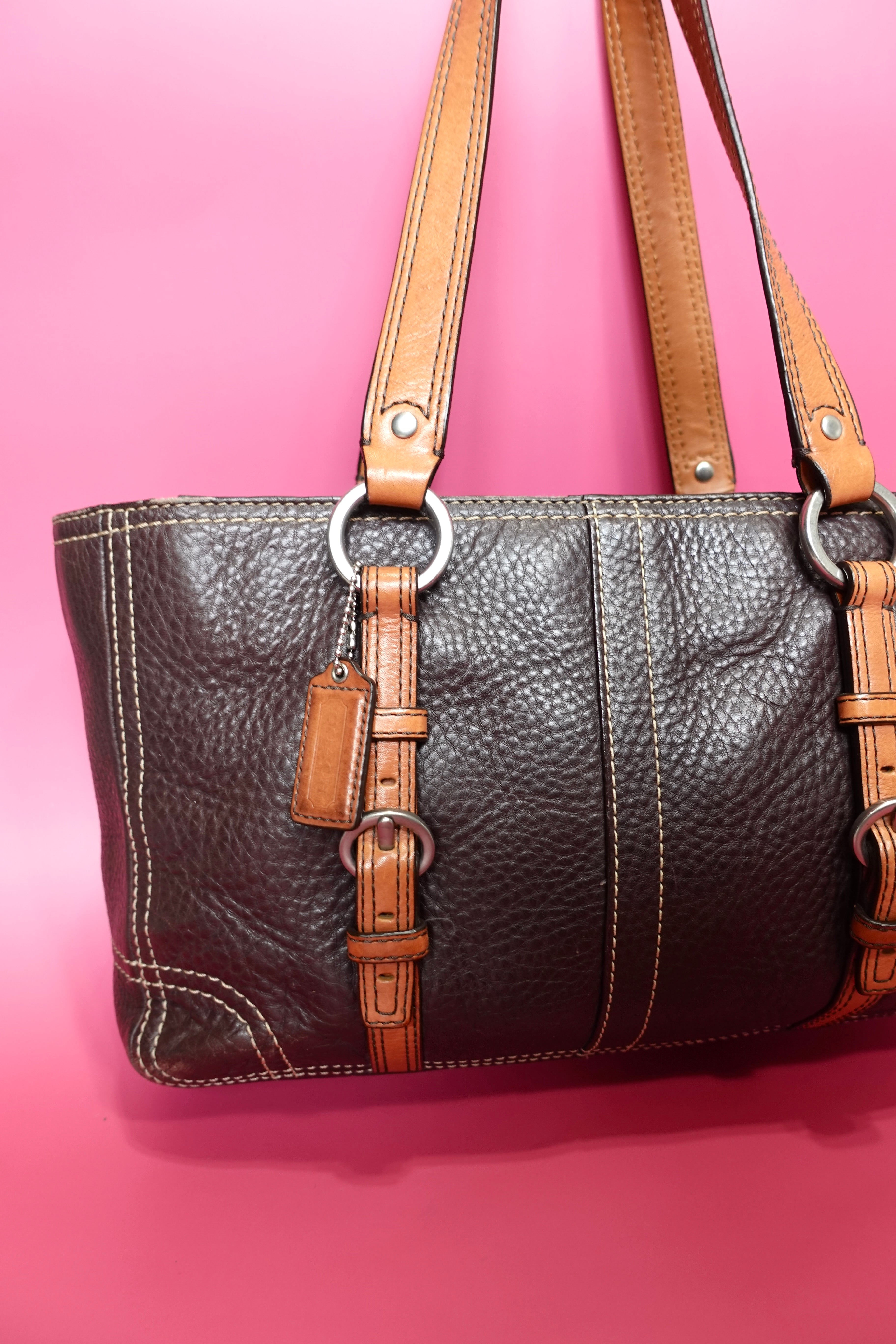 Chocolate Brown Coach Tote