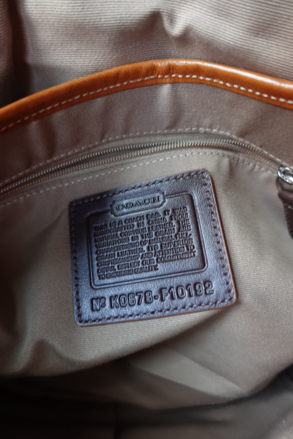 Coach White & Brown Soho
