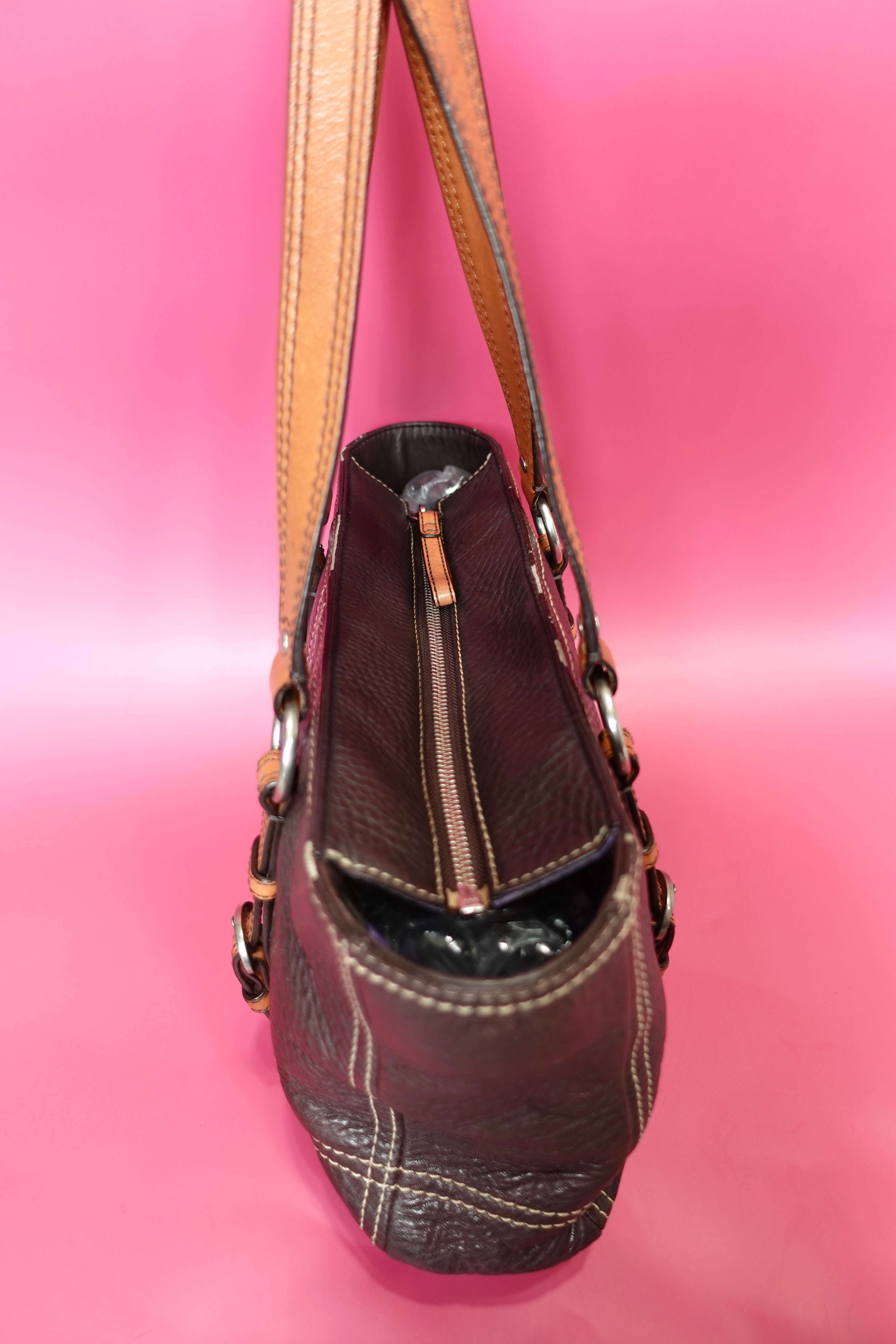 Chocolate Brown Coach Tote
