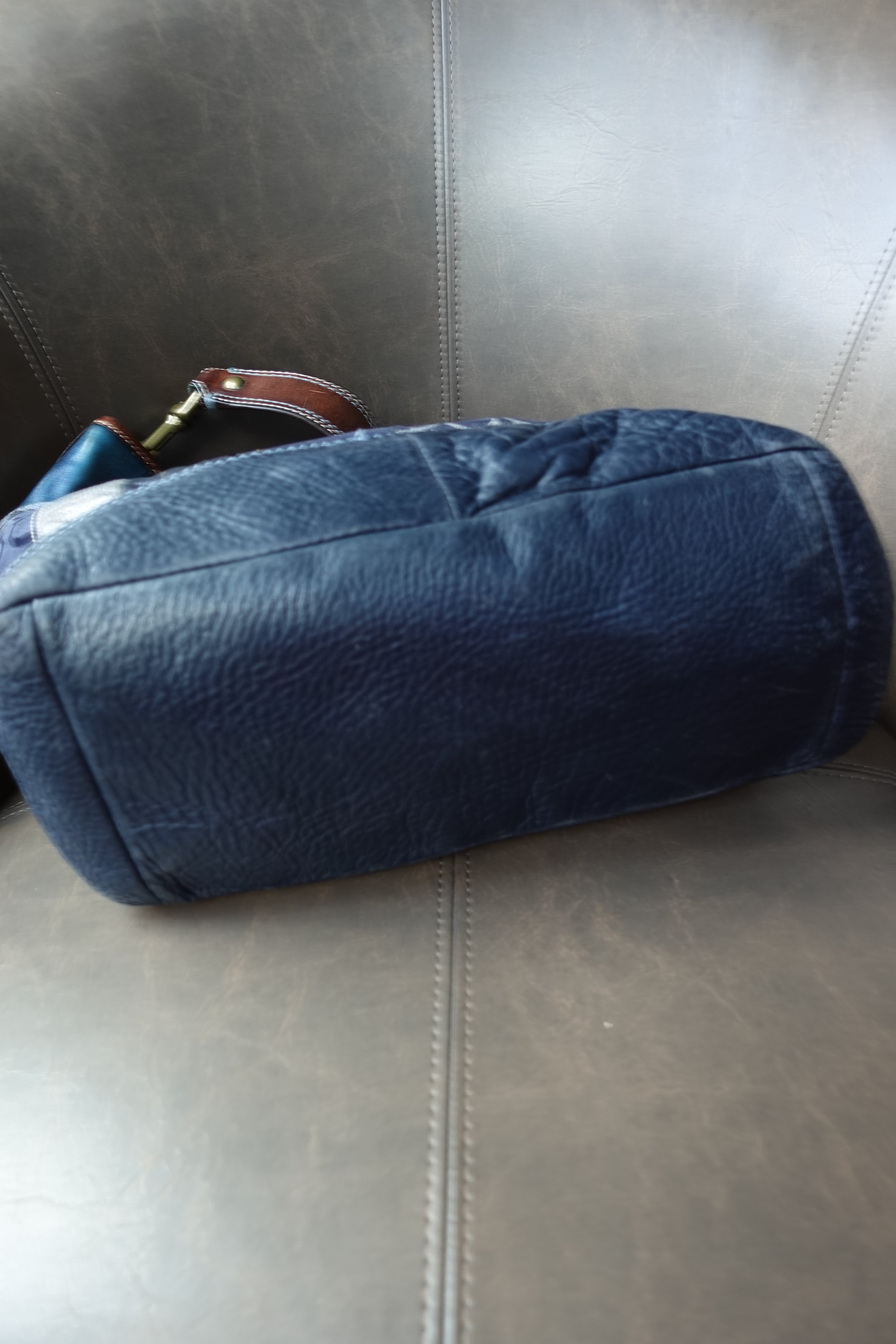 Coach Denim Patchwork Tote Bag