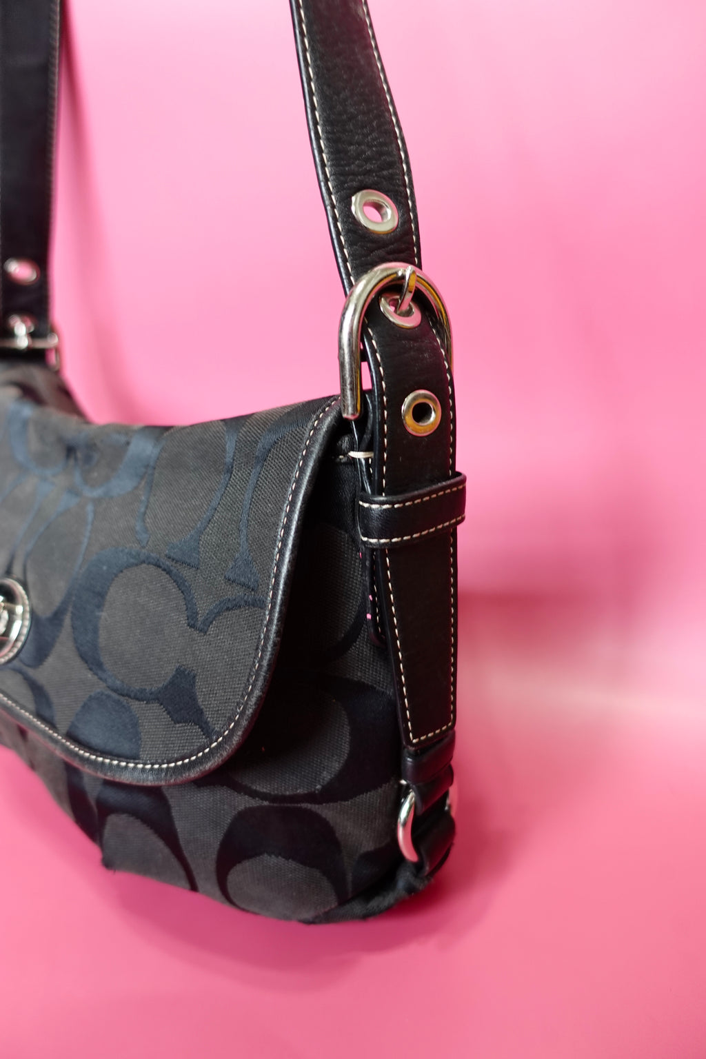 Coach Canvas Turnlock