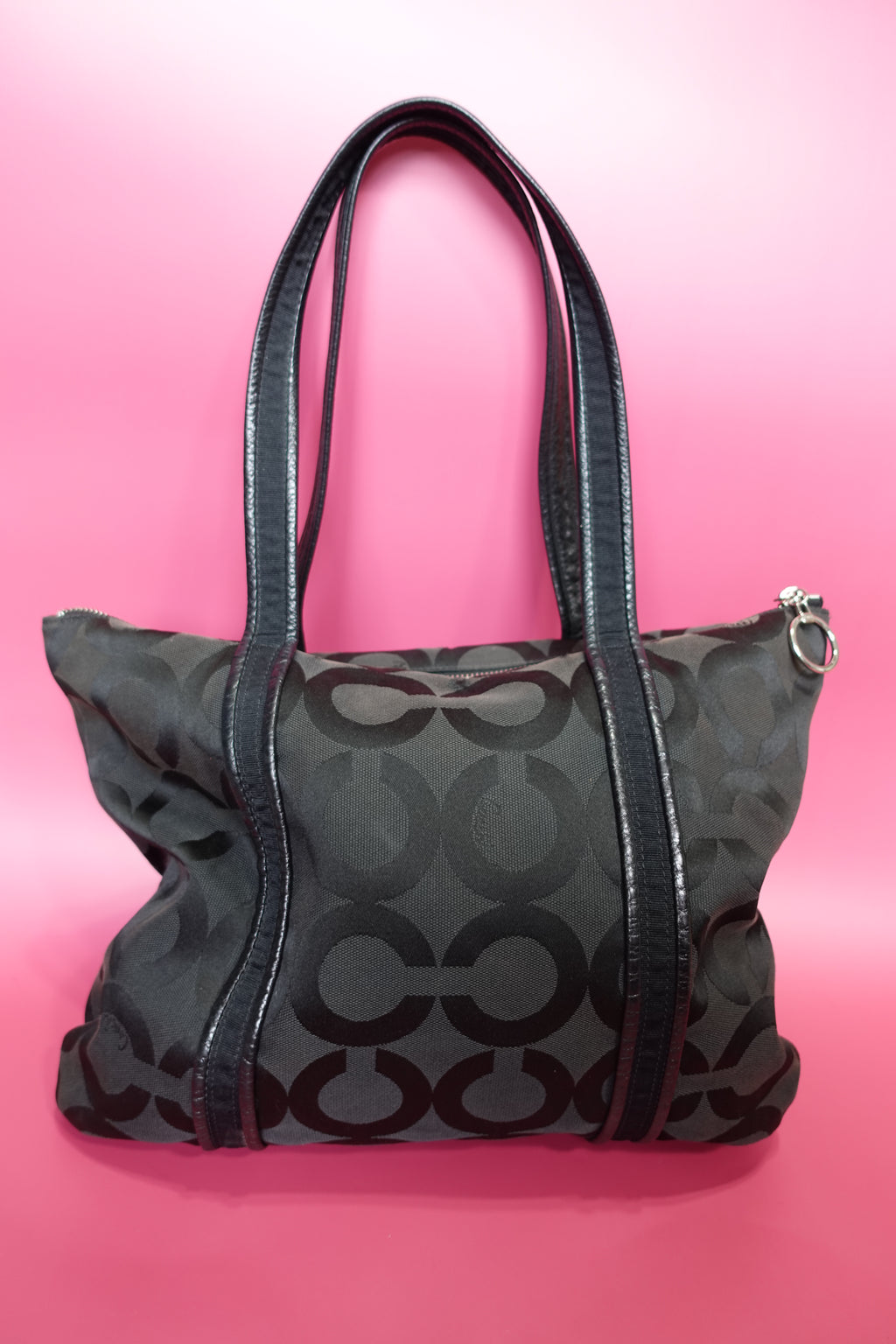 Coach Black Poppy Tote