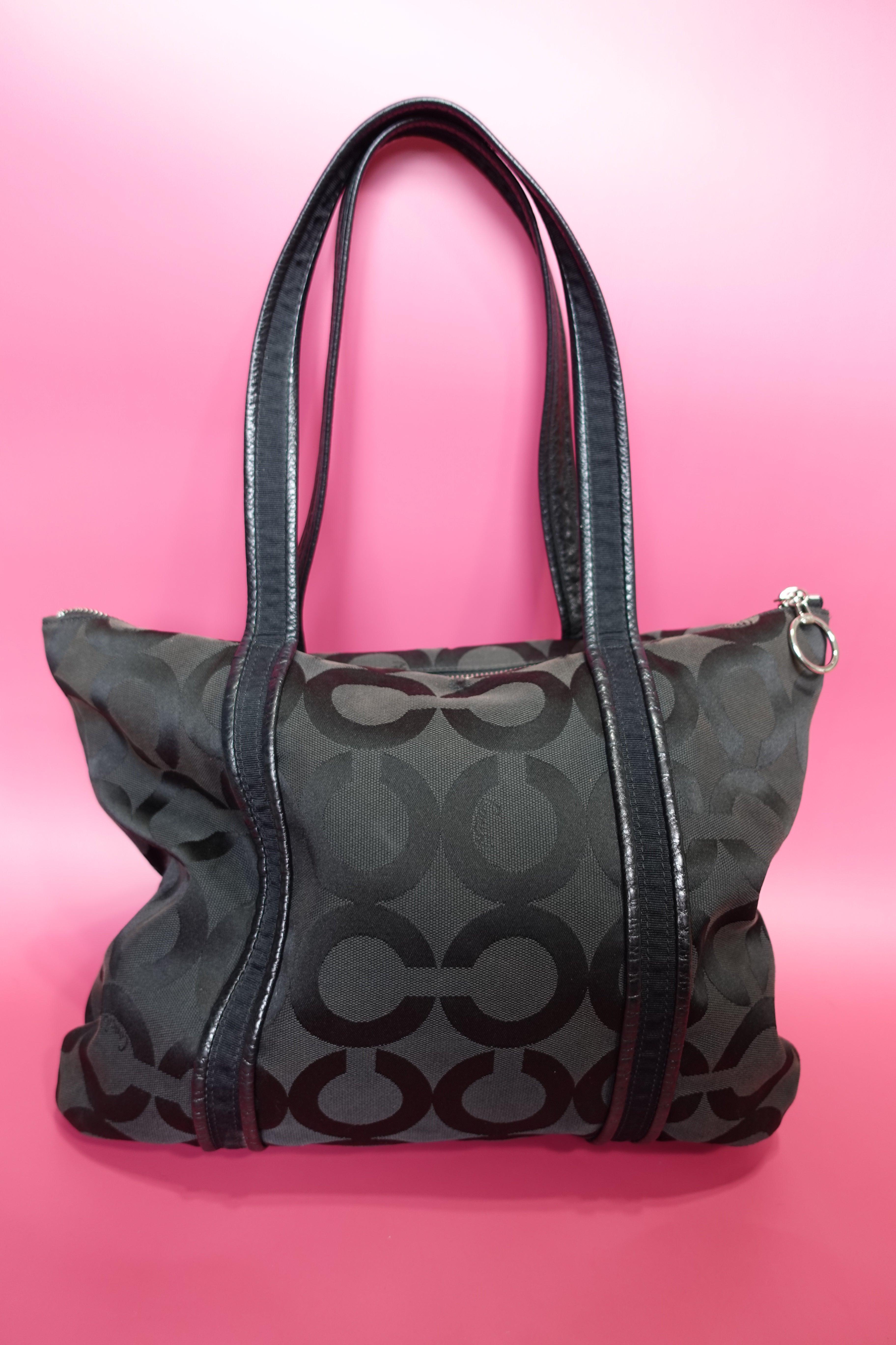 Coach Black Poppy Tote