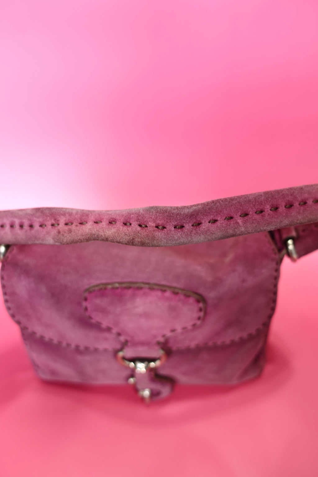 Prada Scamosciato Suede Shoulder Bag