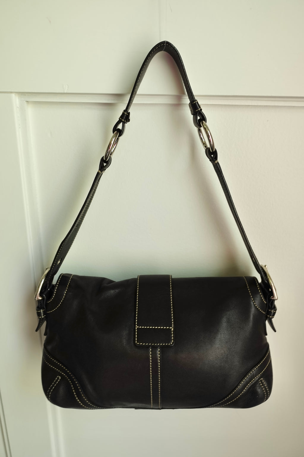 Coach Double Flap Black Soho