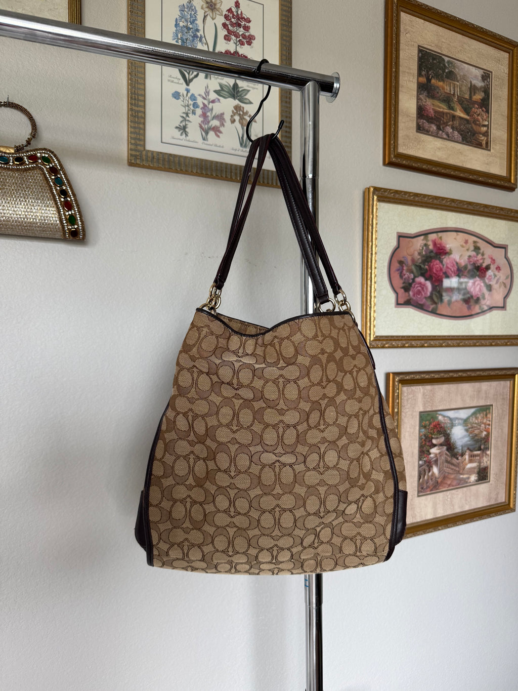 Coach Signature Phoebe Shoulder Bag and Wristlet