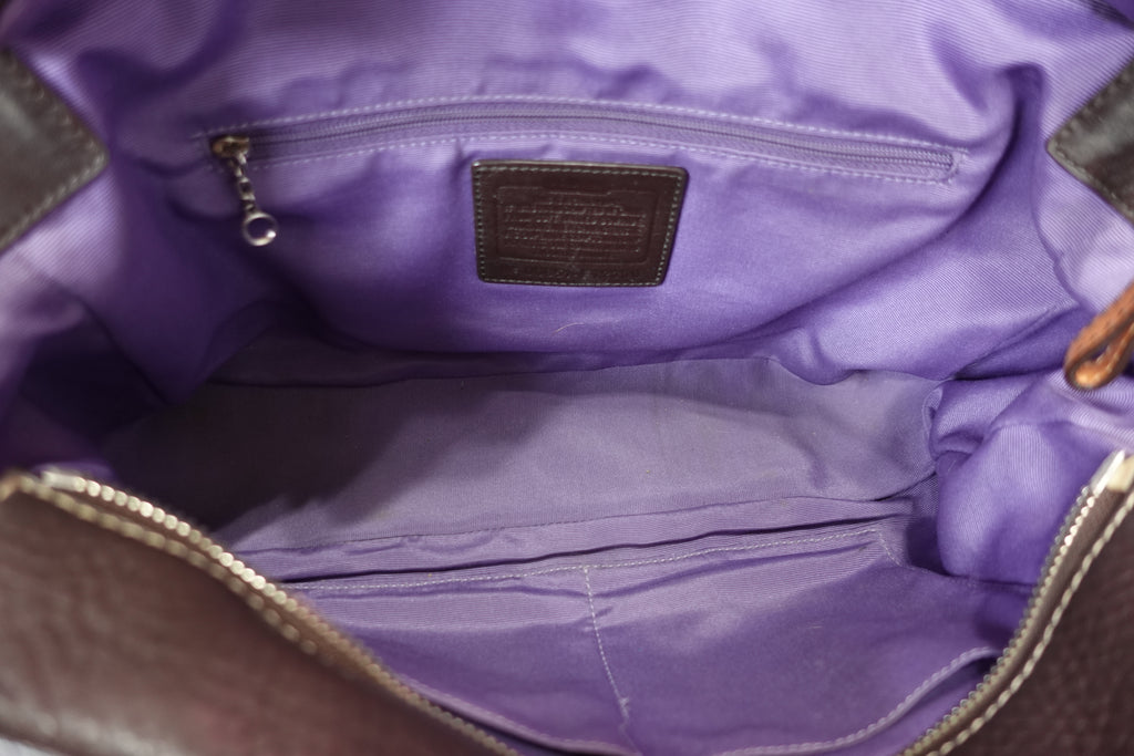 Chocolate Brown Coach Tote