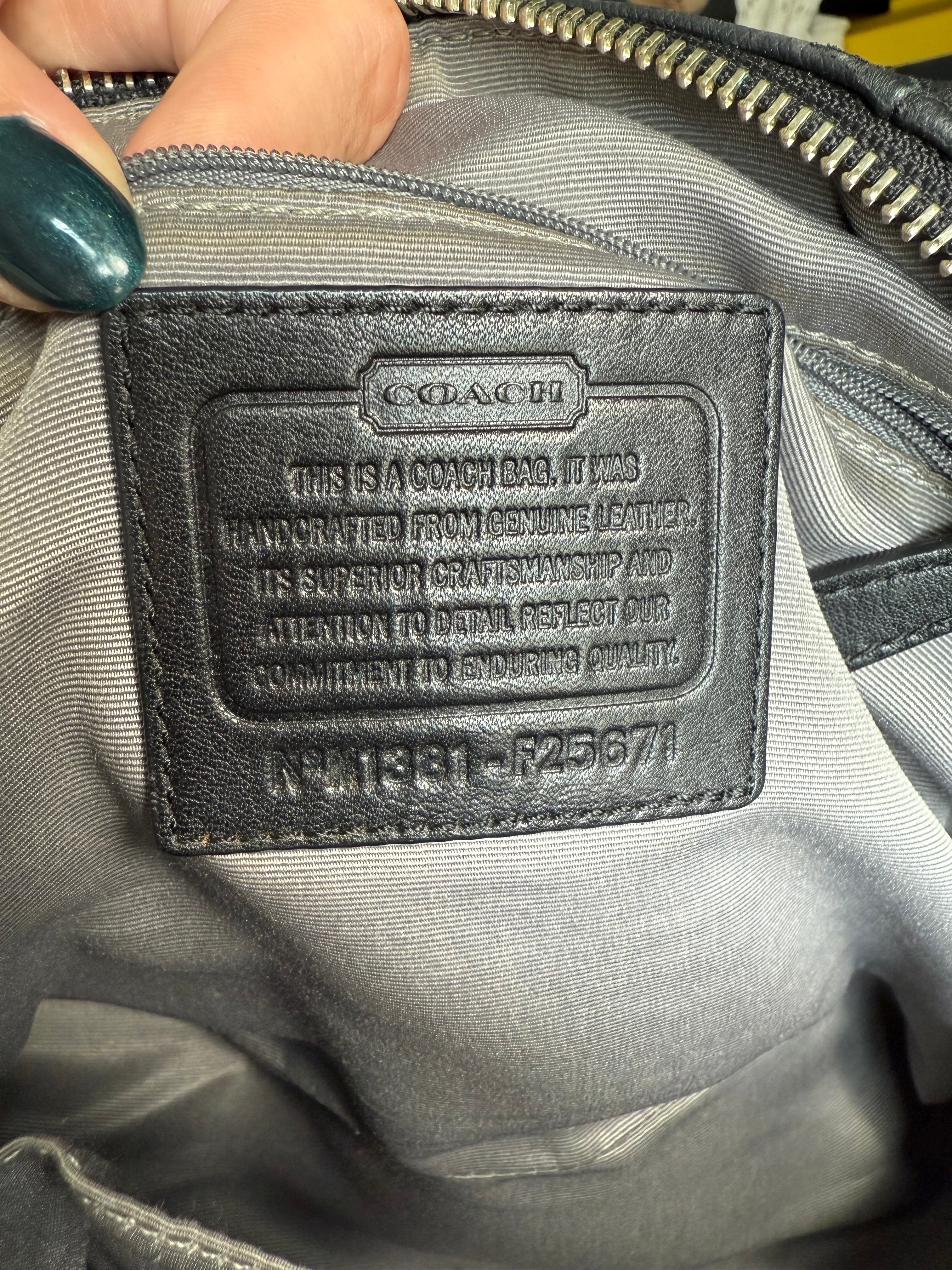Coach Peyton Saffiano Leather Cora Domed Satchel