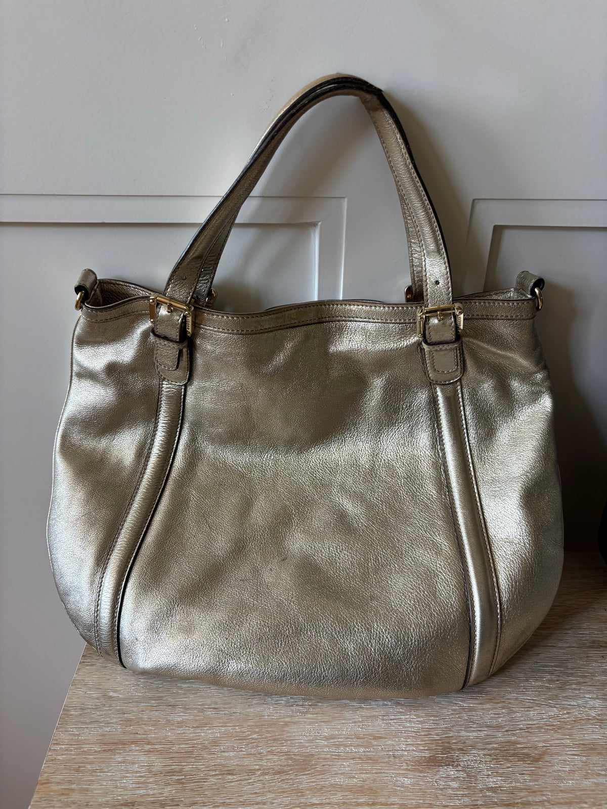Gucci Britt Gold Interlocking G Bag