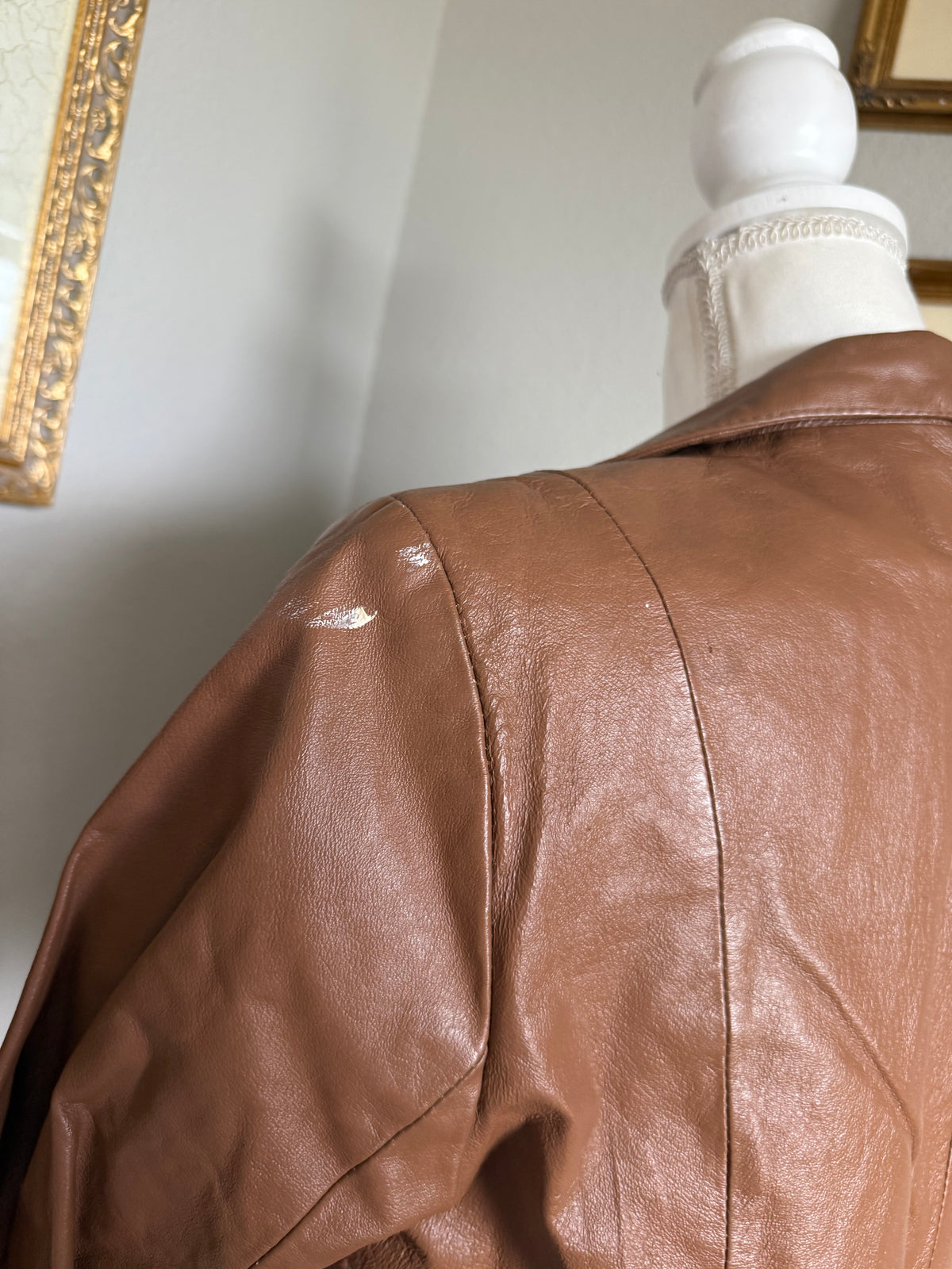 Vintage Brown Leather Jacket