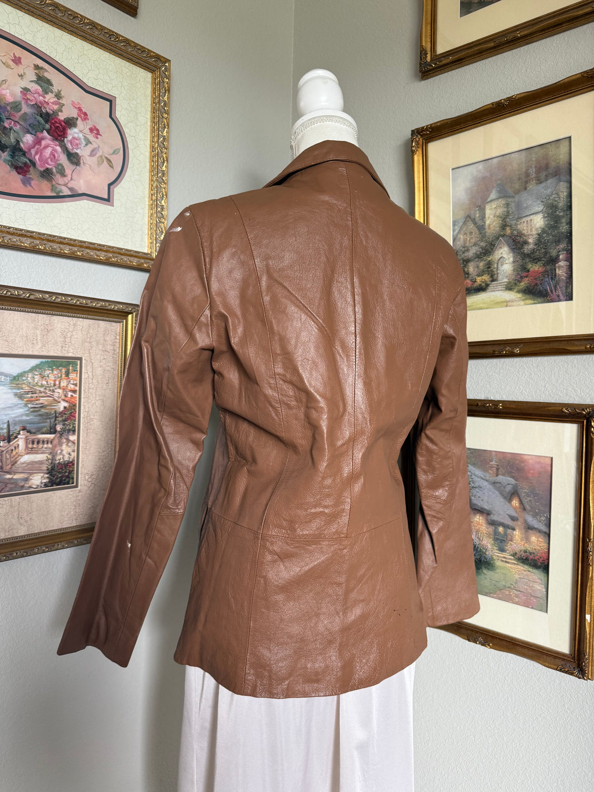 Vintage Brown Leather Jacket