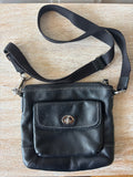 Black Turnlock Coach Crossbody