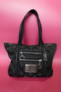 Coach Black Poppy Tote