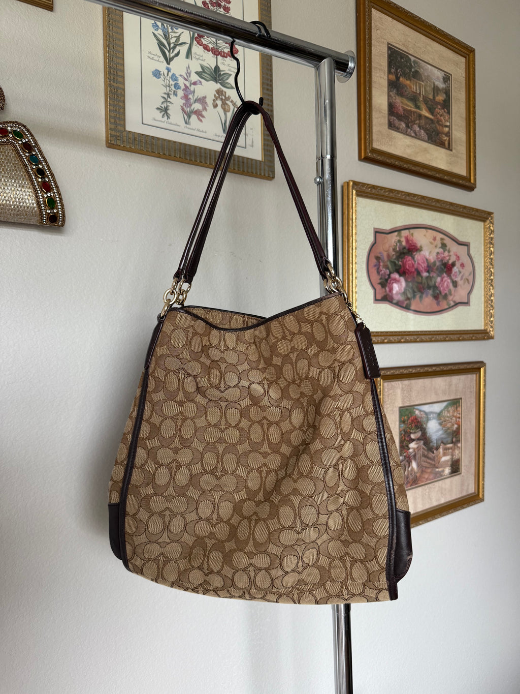 Coach Signature Phoebe Shoulder Bag and Wristlet