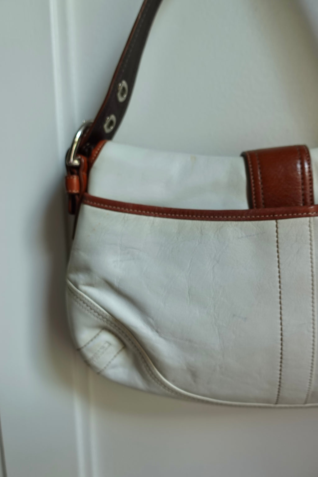 Coach White & Brown Soho
