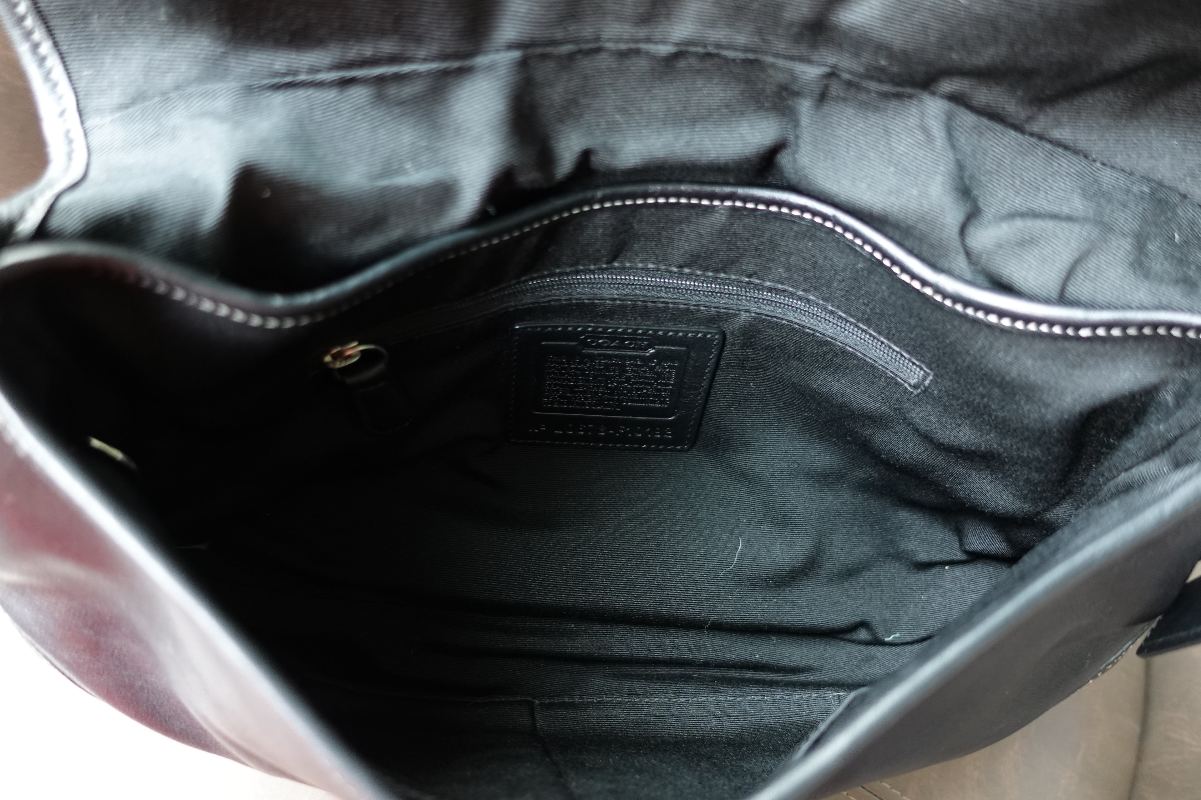 Coach Large Top Flap Black Soho